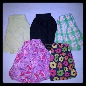 Girls lot of skirts/skorts sz 4